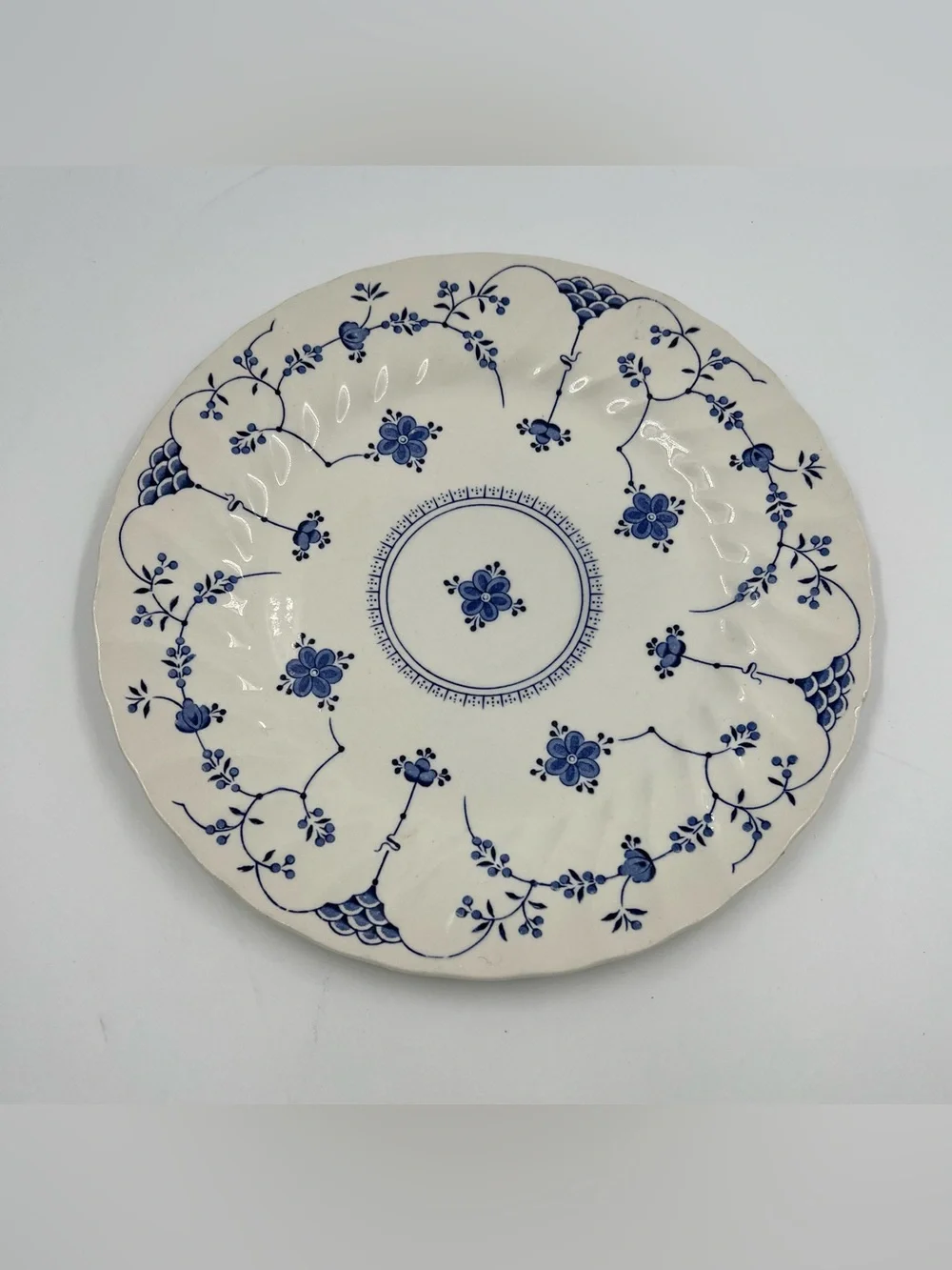 Myott Finlandia Blue White Floral Dinner Plate 10